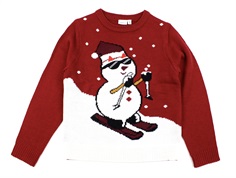 Name It jester red Christmas knit sweater